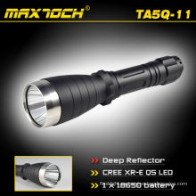 Maxtoch TA5Q-11 18650 diseño nuevo linterna de LED de gama larga Reflector profundo